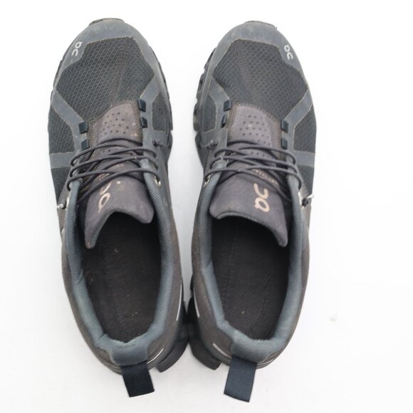 On Cloud Cloud Womens Size 9 B Waterproof Running Shoes Triple Black Sneaker - Picture 7 of 12